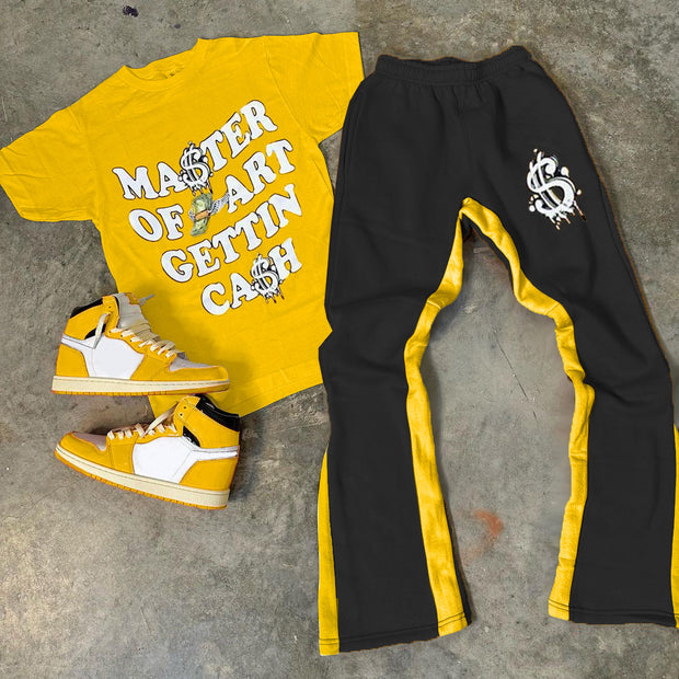 Money & Letters Print Two-Piece Set