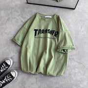 Personalized street letter print T-shirt
