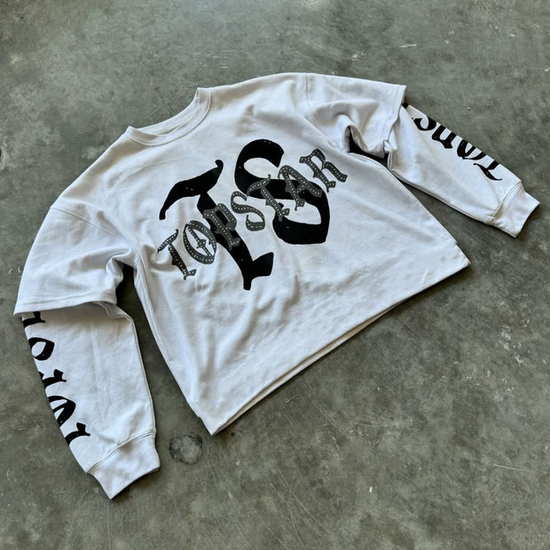 Hip Hop Street Fake Two Piece Long Sleeve T-Shirt