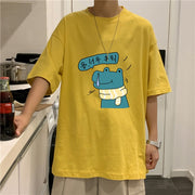 Hong Kong style loose tide brand all-match short-sleeved T-shirt