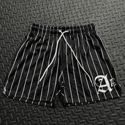 Stylish Pinstripe Casual Stretch Shorts