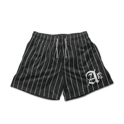 Stylish Pinstripe Casual Stretch Shorts