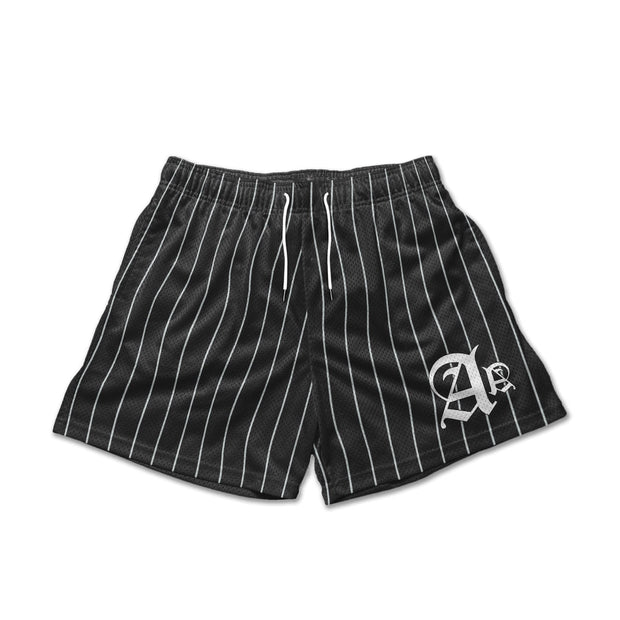 Stylish Pinstripe Casual Stretch Shorts