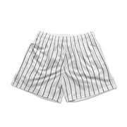 Stylish Pinstripe Casual Stretch Shorts