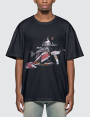 Boyfriend personality printed basic T-shirt