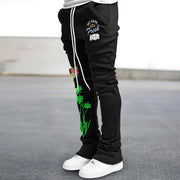 Vintage Print Comfort Print Slim Fit Flared Pants