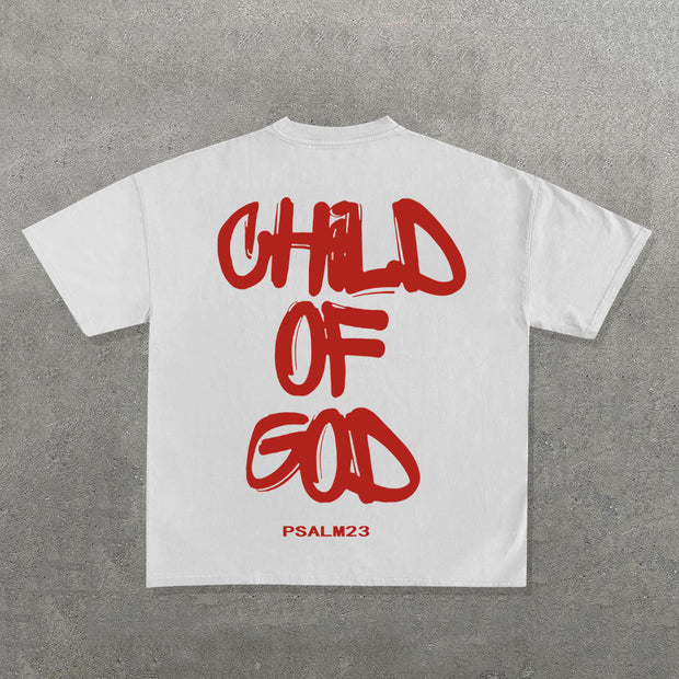 Child Of God Print Short Sleeve T-shirt