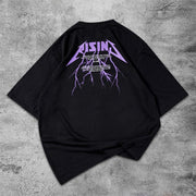 Angel Lightning Graphic Print Short Sleeve T-Shirt
