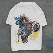 Street style personality print short sleeve T-shirt