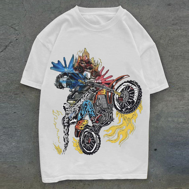 Street style personality print short sleeve T-shirt