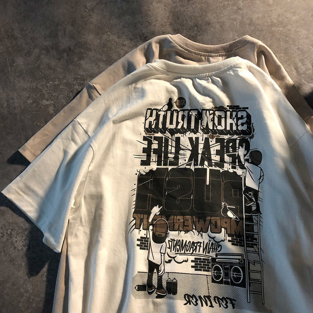 Vintage street print T-shirt