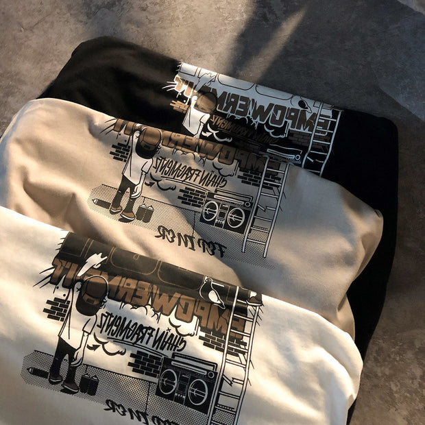 Vintage street print T-shirt