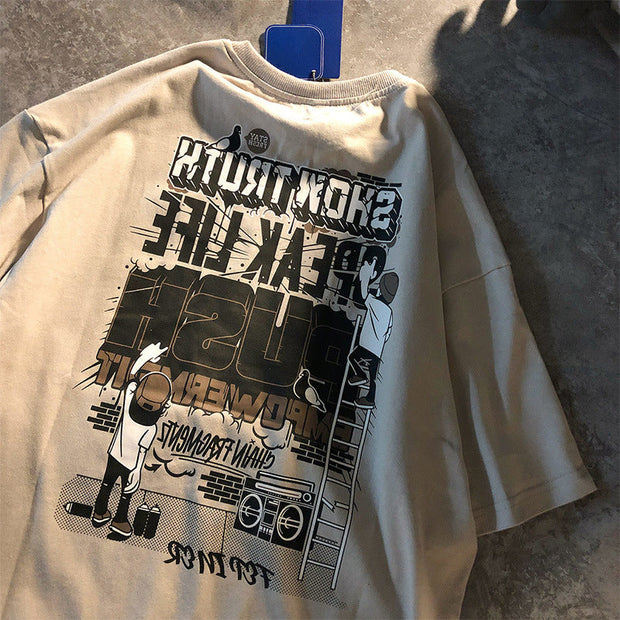 Vintage street print T-shirt