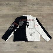 Scarface Print Long Sleeve Zipped Jacket