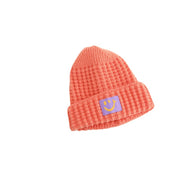 Black retro smiling men and women warm knitted hats