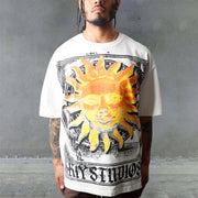 Coconut Tree Print Casual Street T-Shirt