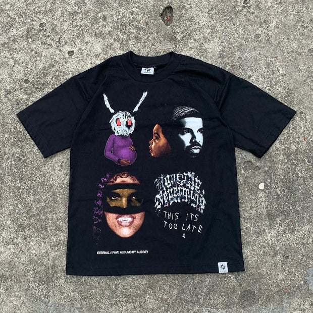 Personalized printed round neck T-shirt