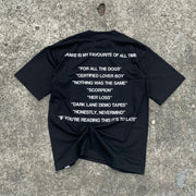 Personalized printed round neck T-shirt
