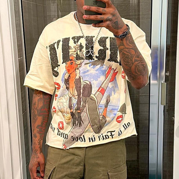 Love & War Print Short Sleeve T-Shirt