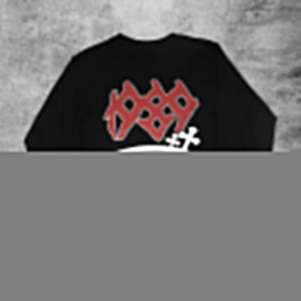 Casual retro hip-hop punk long-sleeved shirt