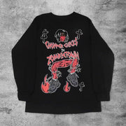 Casual retro hip-hop punk long-sleeved shirt