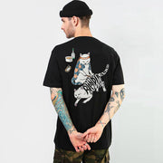 Short-sleeved hip-hop style T-shirt