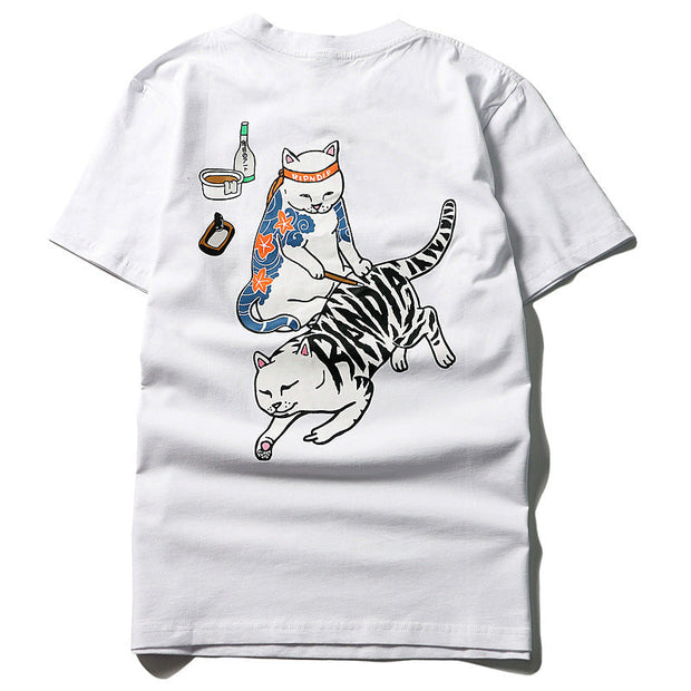 Short-sleeved hip-hop style T-shirt