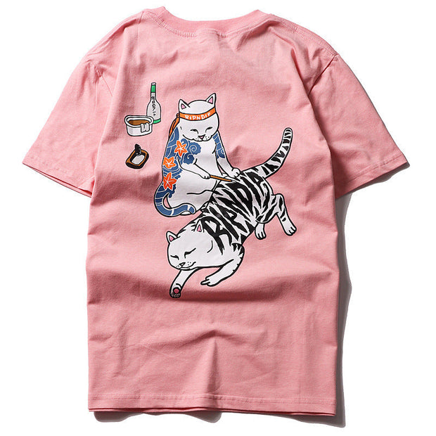 Short-sleeved hip-hop style T-shirt