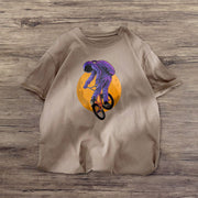 Personalized astronaut print T-shirt