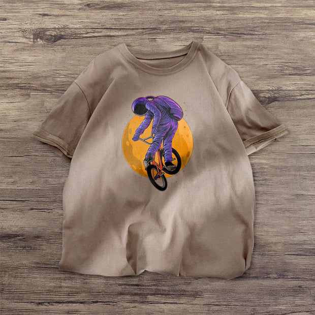 Personalized astronaut print T-shirt