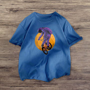 Personalized astronaut print T-shirt