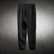 Street style cross print casual trousers
