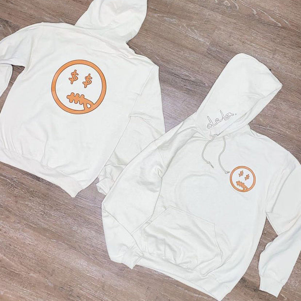 Fashionable personality printed college style hoodie