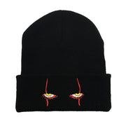 Eye knitted hat warm pullover hip hop hat beanie