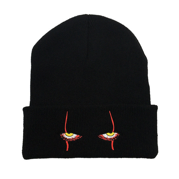 Eye knitted hat warm pullover hip hop hat beanie