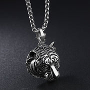 Vintage Tiger Head Personality Pendant