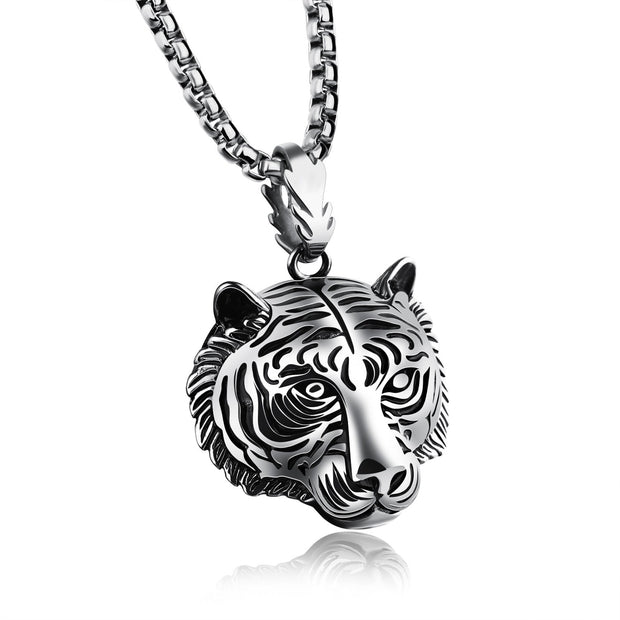 Vintage Tiger Head Personality Pendant