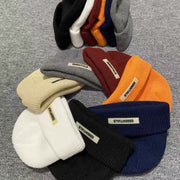 Melon leather hat double thread knitted hat high street couple men and women all-match cold hat