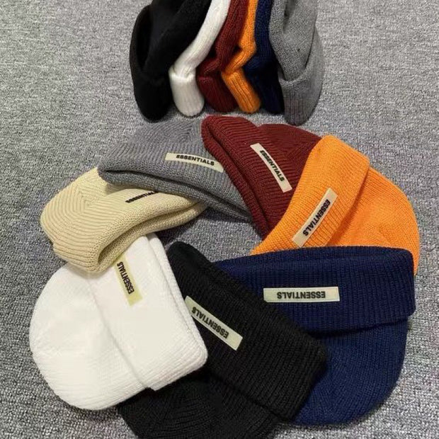 Melon leather hat double thread knitted hat high street couple men and women all-match cold hat