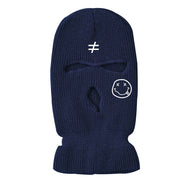Warm knitted hat ski mask three-hole hat