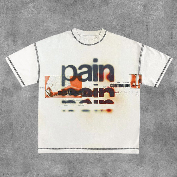 Personalized Pain Print Short Sleeve T-Shirt