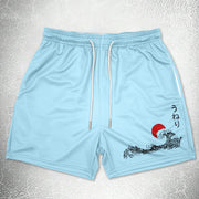Retro trendy fashion art sense shorts