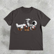 Astronaut Butterfly Design Vintage T-Shirt