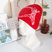 Trendy new love skull hand-painted knitted hat to keep warm
