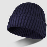 Outdoor leisure woolen hat thick men's and women's knitted hat