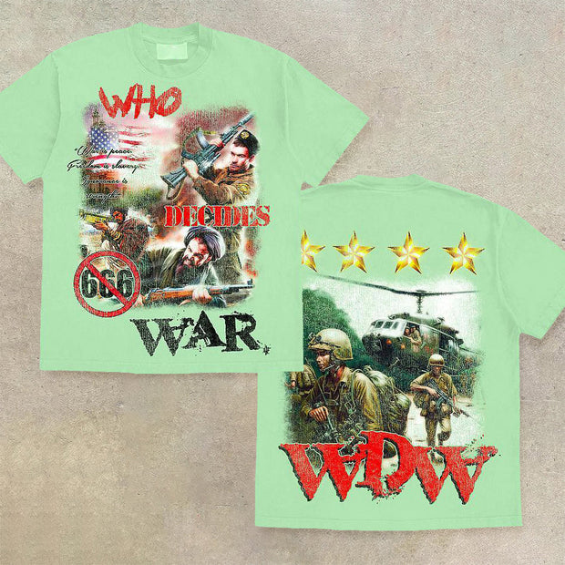 Trendy brand hip-hop casual short-sleeved T-shirt