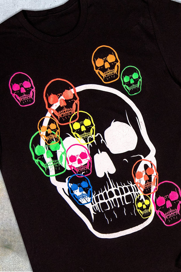 Casual personality street style skeleton suit