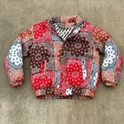 Casual street style personality men's cashew cotton jacket