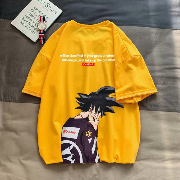 Casual loose cartoon short sleeve t-shirt