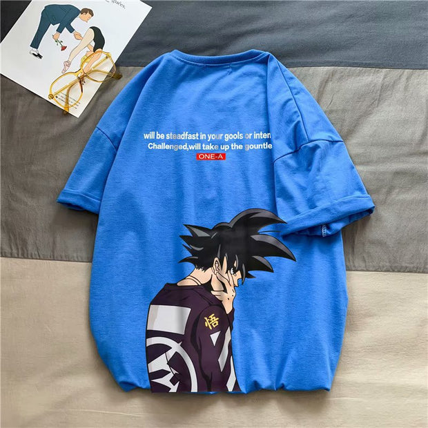 Casual loose cartoon short sleeve t-shirt